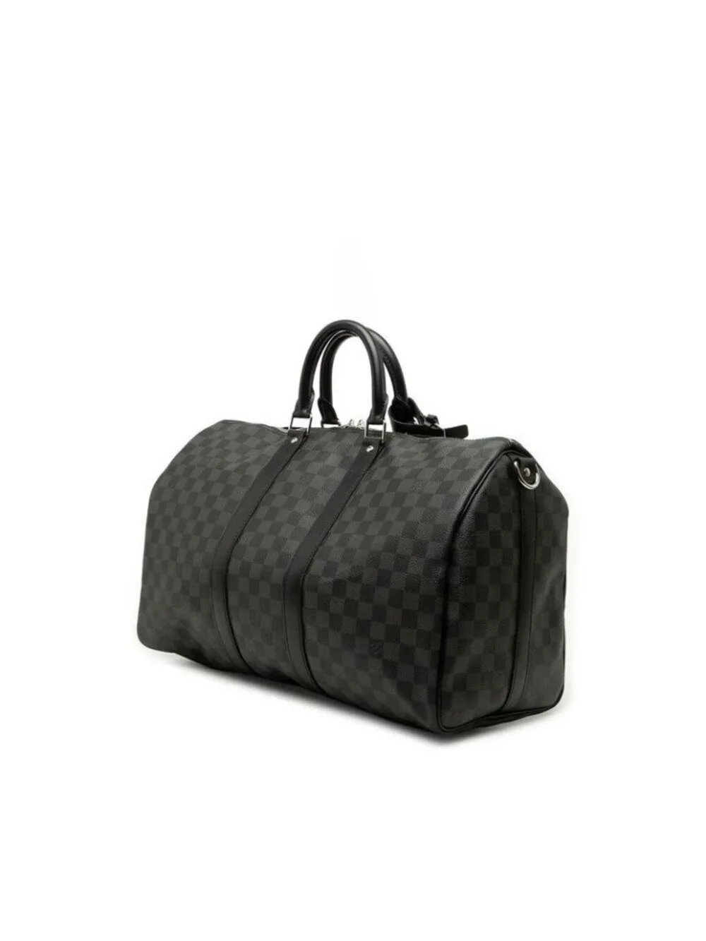 Louis Vuitton Damier Graphite Keepall Bandouliere 45 Boston Bag 2-Way Black